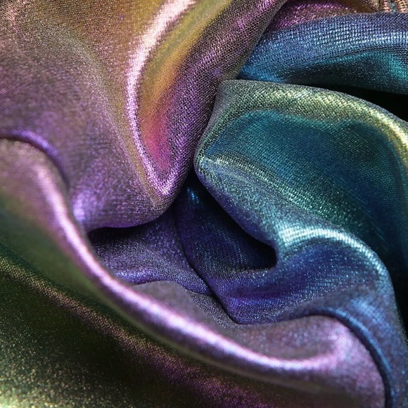 FINAL PRICE Metallic rainbow rave festival Top - Picture 5 of 6